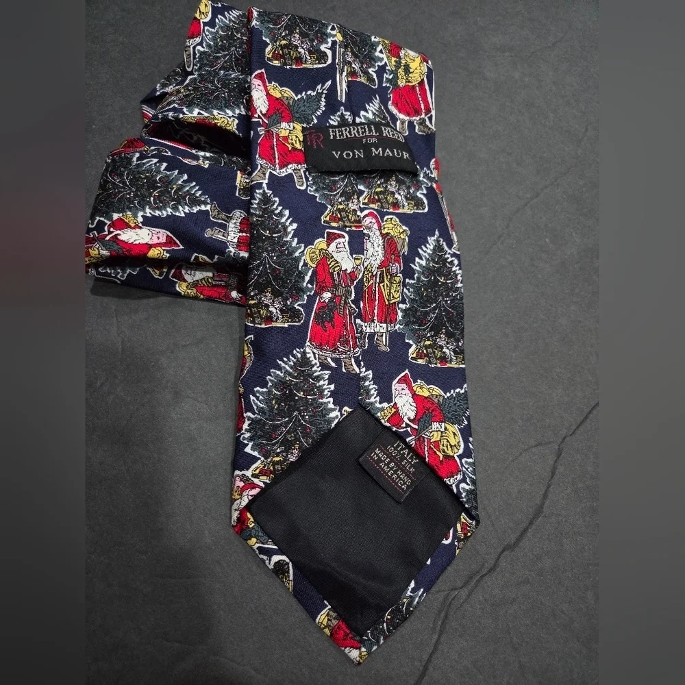 Ferrell Reed Festive Christmas Patterned Tie 56  in.